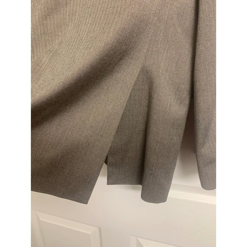 Banana Republic 42L Brown Chevron Herringbone Blazer Sport Coat Jacket